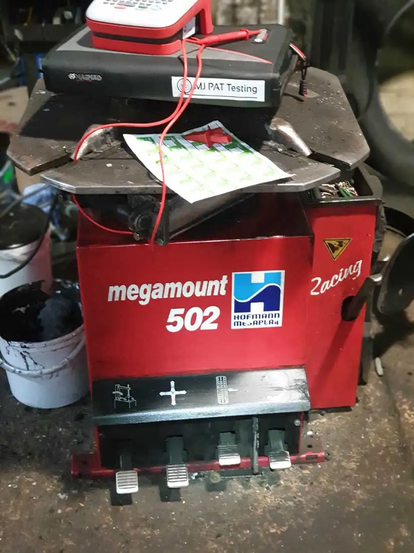 PAT testing garage equipment